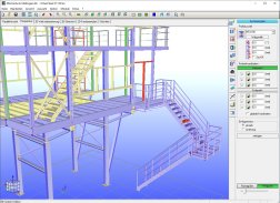 CAD 3D Stahlbau  Treppe 