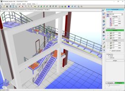 CAD 3D Stahlbau  Treppe 