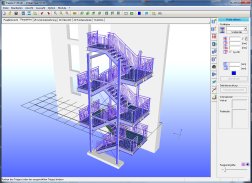 CAD Stahlbau Fluchttreppe Treppe Stahltreppe