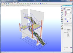 CAD 3D Stahlbau  Treppe 