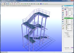 CAD 3D Stahlbau  Treppe 